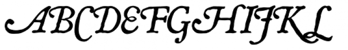 P22 Mayflower Italic Font UPPERCASE
