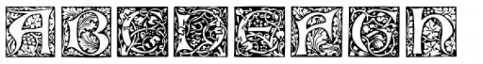 P22 Morris Ornaments Font UPPERCASE