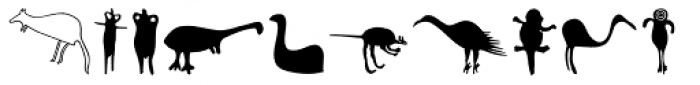 P22 Petroglyphs Australian Font LOWERCASE