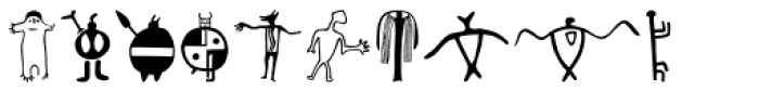 P22 Petroglyphs North American Font UPPERCASE