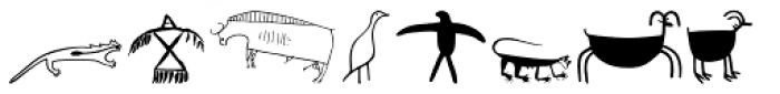P22 Petroglyphs North American Font LOWERCASE