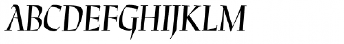 P22 Preissig Calligraphic Italic Font UPPERCASE