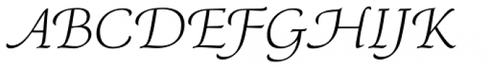 P22 Regina Italic Font UPPERCASE