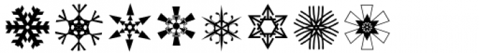 P22 Snowflakes Regular Font LOWERCASE