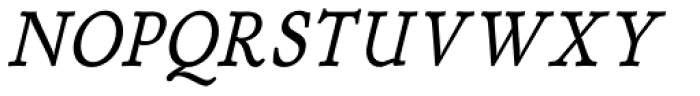P22 Stickley Pro Caption Italic Font UPPERCASE