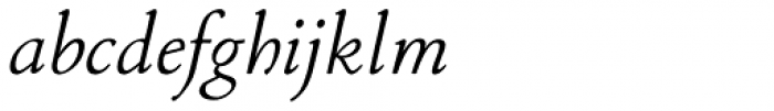 P22 Stickley Pro Headline Italic Font LOWERCASE