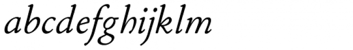 P22 Stickley Pro Text Italic Font LOWERCASE