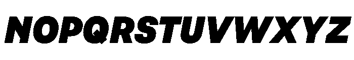 Pacaembu Extrabold Italic Font UPPERCASE