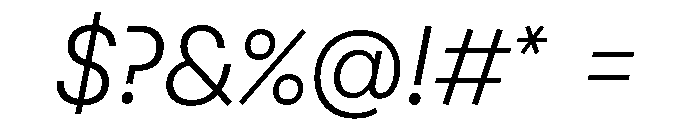Pacaembu Extralight Italic Font OTHER CHARS