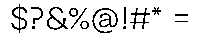 Pacaembu Extralight Font OTHER CHARS