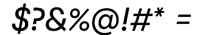Pacaembu Light Italic Font OTHER CHARS
