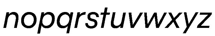 Pacaembu Light Italic Font LOWERCASE