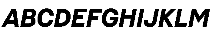 Pacaembu Semibold Italic Font UPPERCASE