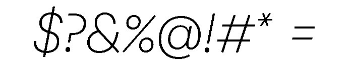 Pacaembu Thin Italic Font OTHER CHARS