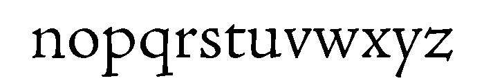 Packard New Style Light Font LOWERCASE
