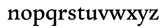 Packard New Style Medium Font LOWERCASE
