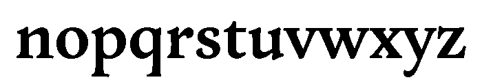 Packard New Style Semibold Font LOWERCASE