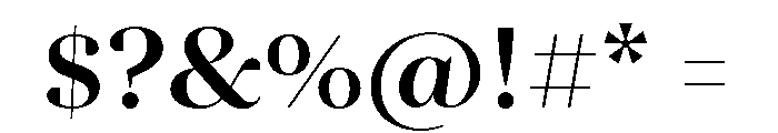 Palast Variable Bold Font OTHER CHARS