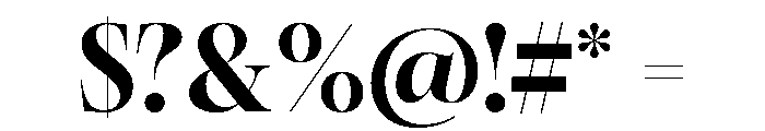 Palast Variable Regular Font OTHER CHARS