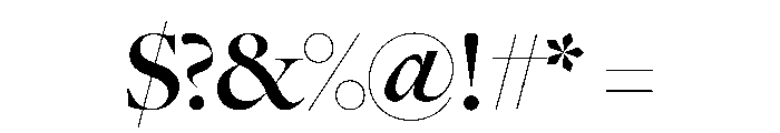 Palast Variable Semibold Font OTHER CHARS