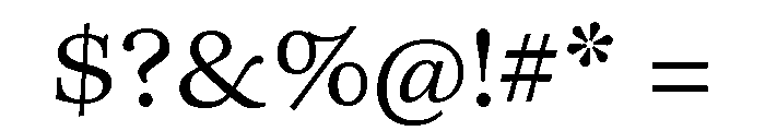 Palatino Linotype Light Font OTHER CHARS