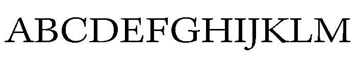 Palatino Linotype Light Font UPPERCASE