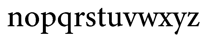 Palatino Linotype Medium Font LOWERCASE