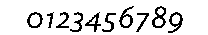Pantelleria Medium Italic Font OTHER CHARS
