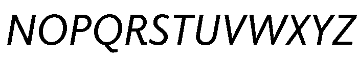 Pantelleria Medium Italic Font UPPERCASE