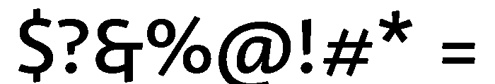 Pantelleria Medium Font OTHER CHARS