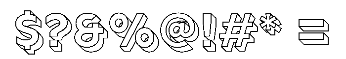 Paper Clip Nova Bold Font OTHER CHARS