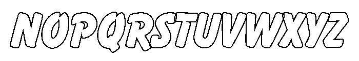 Paper Clip Nova Extra Bold Font LOWERCASE