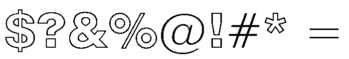 Paper Clip Nova Heavy Font OTHER CHARS
