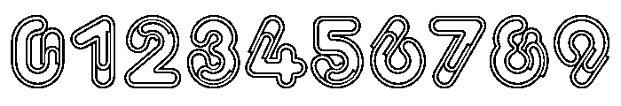 Paper Clip Nova Outline Font OTHER CHARS