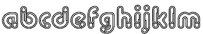 Paper Clip Nova Outline FONT