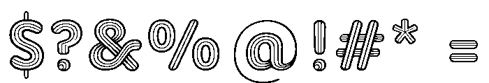 Paper Clip Nova Regular Font OTHER CHARS
