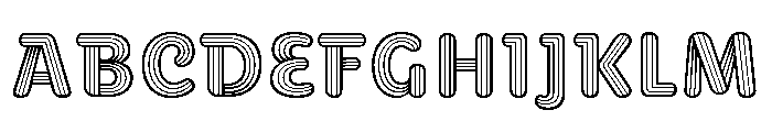 Paper Clip Nova Regular Font UPPERCASE