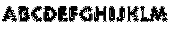 Paper Clip Nova Solid Font UPPERCASE