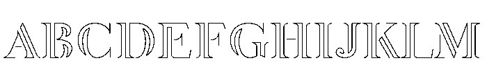 Paper Clip Nova Thin Font UPPERCASE
