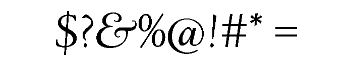Papyrus Italic Font OTHER CHARS