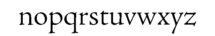 Papyrus Light Font LOWERCASE