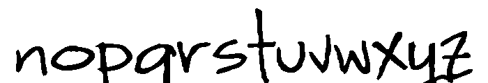 Papyrus Medium Font LOWERCASE