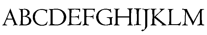 Papyrus Regular Font UPPERCASE