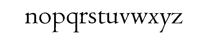 Papyrus Regular Font LOWERCASE