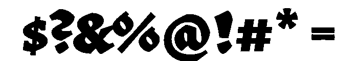 Parliament Bold Font OTHER CHARS