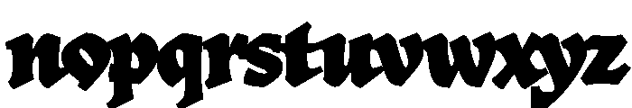 Parliament Bold Font LOWERCASE