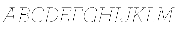 Pauline Didone Variable Thin Italic Font UPPERCASE