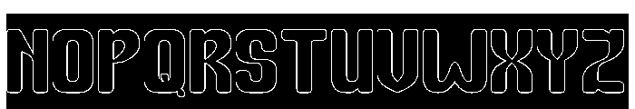 PARTY HEART-Hollow-Inverse Font UPPERCASE