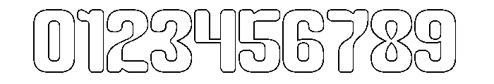 PARTY HEART-Hollow Font OTHER CHARS
