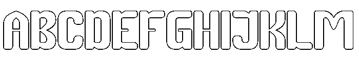 PARTY HEART-Hollow Font UPPERCASE
